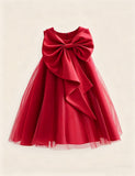 Big Bow Tulle Princess Dress