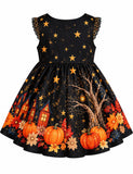 Starry Night Little Witch Halloween Dress