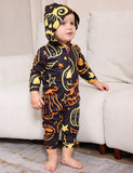 Halloween Pumpkin Print Family Matching One-piece Pajamas