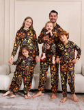 Halloween Pumpkin Print Family Matching One-piece Pajamas