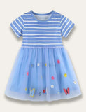 Butterfly Appliqué Tulle Dress - Mini Taylor