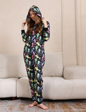 Halloween Skeleton Print Family Matching One-piece Pajamas