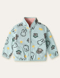 Cartoon Printed Fleece Jacket - Mini Taylor