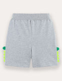 Shorts mit Cartoon-Krokodil-Applikation