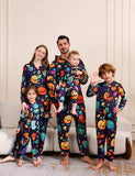 Halloween Colorful Pumpkin Print Family Matching One-piece Pajamas