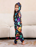 Halloween Colorful Pumpkin Print Family Matching One-piece Pajamas