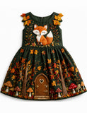 Cute Fox Sleeveless Party Dress