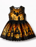 Halloween Bat Haunted House Dress