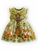 Fox Friends Tree House Party Dress