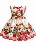 Kitten Friends Bow Party Dress