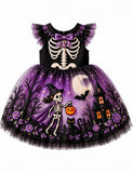 Halloween Skeleton Tulle Party Dress
