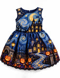 Artist Halloween Van Gogh Starry Night Sleeveless Dress