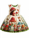 Cute Girl Mushroom Party Dress