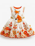 Floral Fox Party Dress