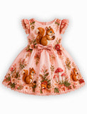 Autumn Squirrel Fairy Tale Princess Dress