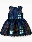 Halloween Spider Web Haunted House Dress