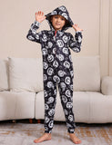 Halloween Pumpkin Print Family Matching One-piece Pajamas