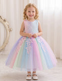 Rainbow Skirt Puffy Dress
