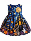 Artist Halloween Van Gogh Starry Night Sleeveless Dress