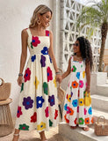 Mom and Me Floral Print Dress
