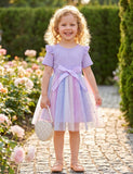 Children's Bow Gradual Change Tulle Princess Dress