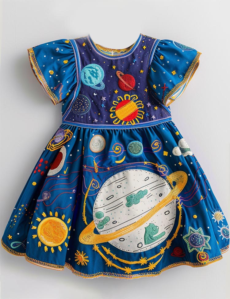 Galaxy Explorer Solar System Dress
