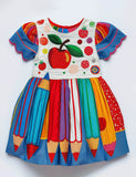 Back to School Apple Pencil Dress