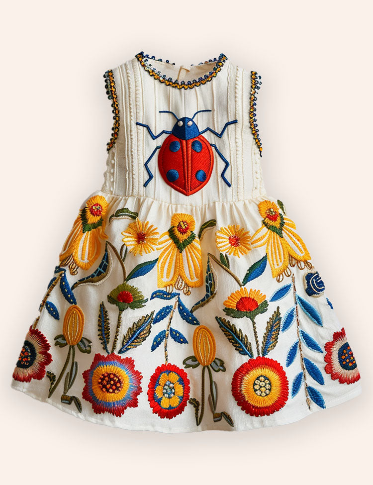 Fun Ladybug Flower Dress
