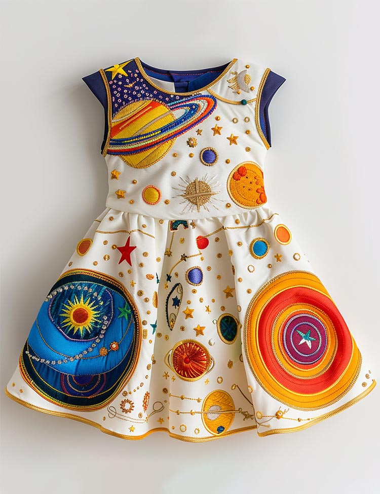 Galaxy Explorer Solar System Dress