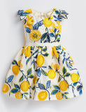 Full Lemon Sleeveless Dress
