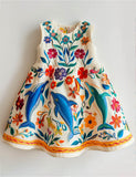 Dolphin Wave Appliqué Dress