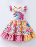 Floral Unicorn Party Dress