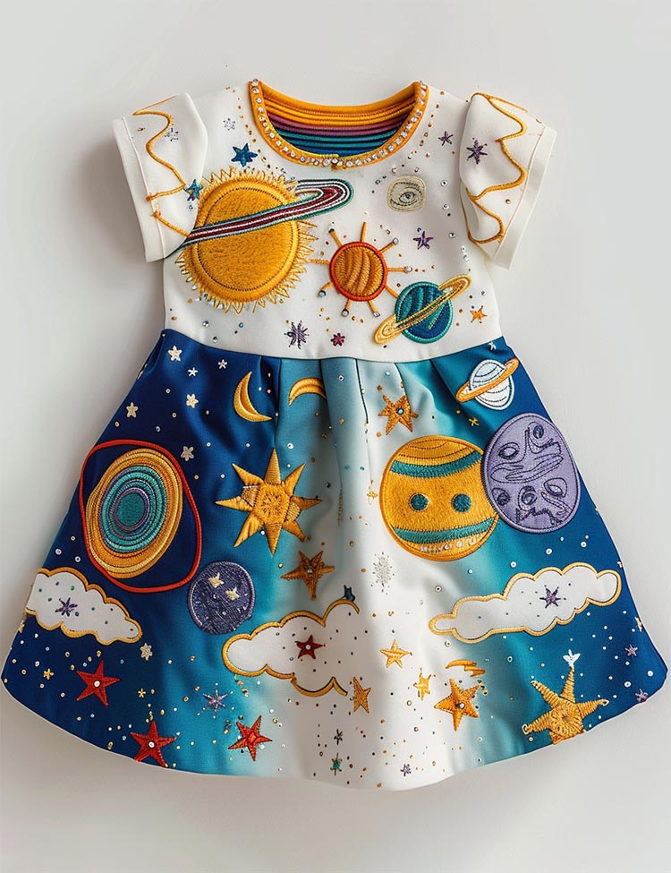 Galaxy Explorer Solar System Dress