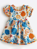Ocean Treasures Coastal Shells & Starfish Sundress