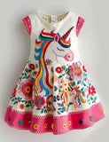 Unicorn Floral Party Dress