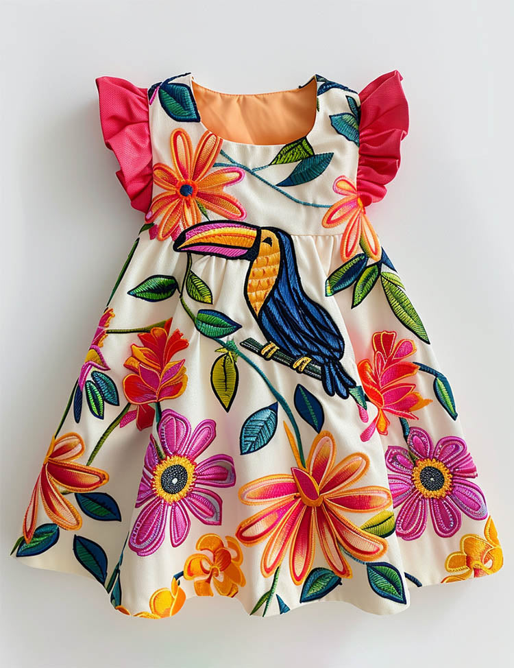 Fun Toucan Sleeveless Dress