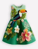 Forest Toucan Party Dress