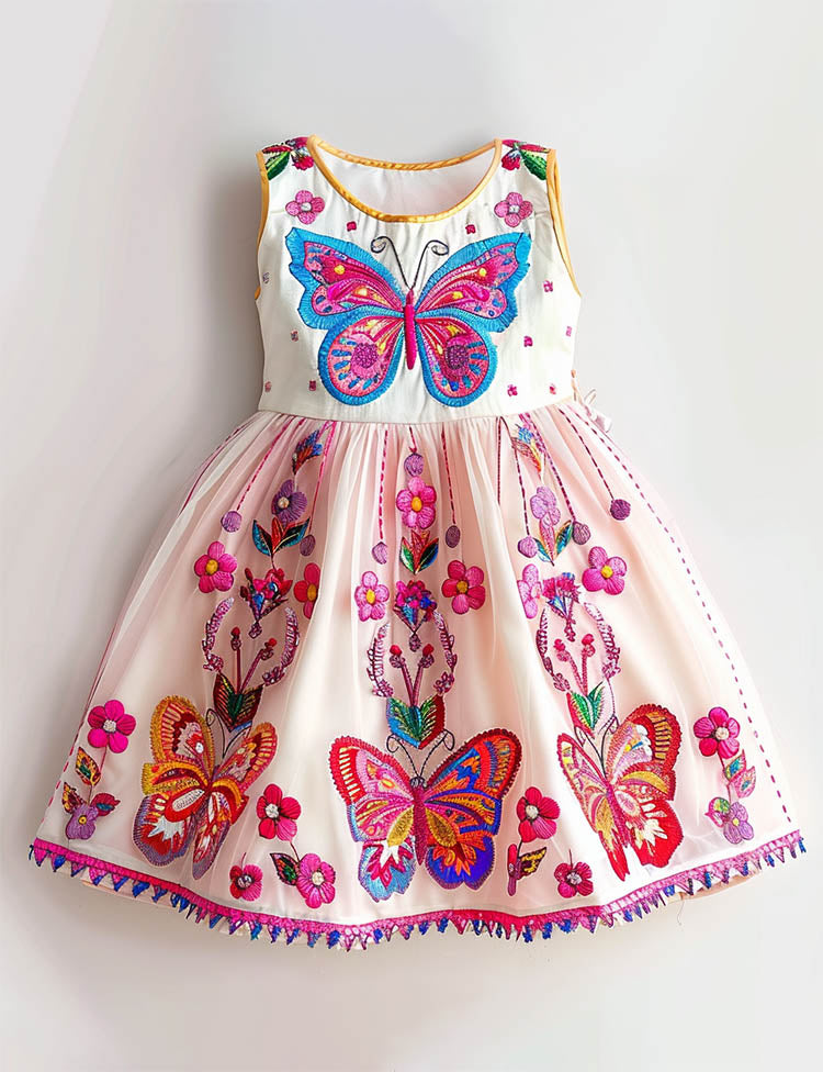 Garden Butterfly Whimsical Party Dress
