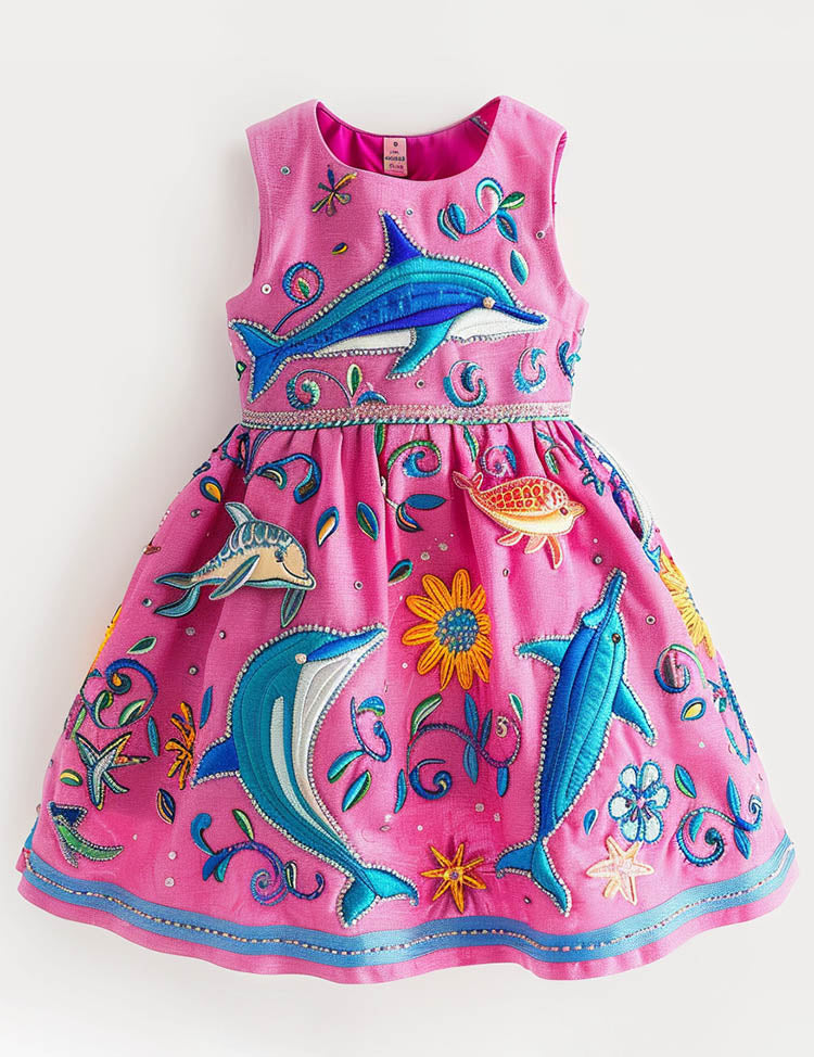 Cute Dolphin Sleeveless Dress
