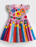 Back to School Rainbow Pencil Dress