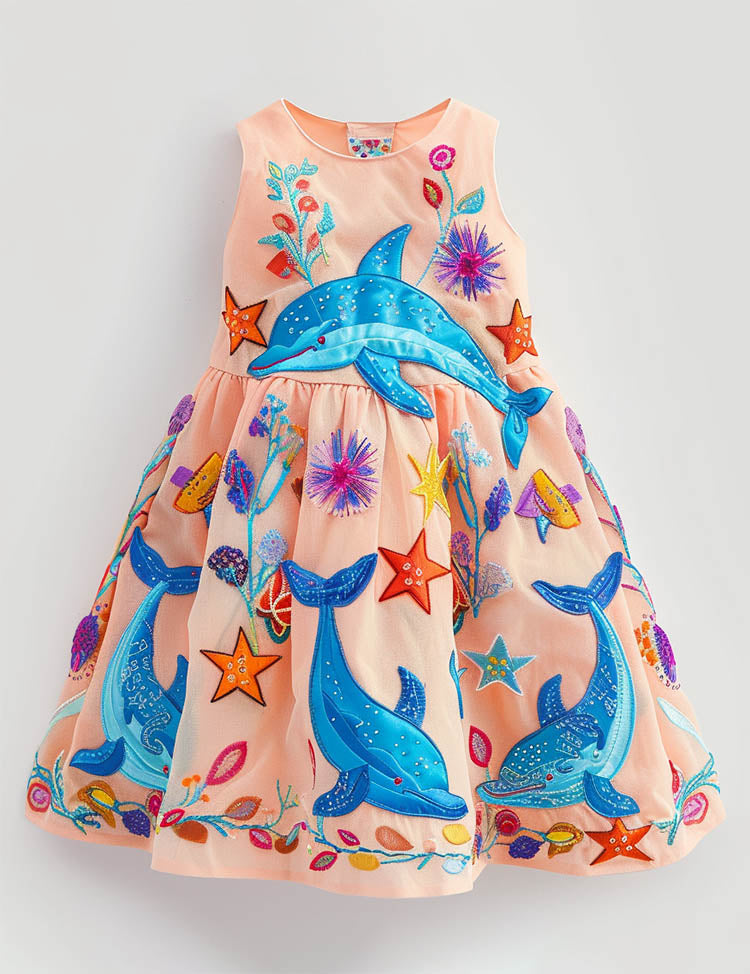 Cute Dolphin Sleeveless Dress