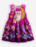 Owl Applique Party Dress