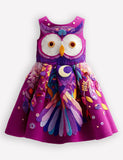 Owl Applique Party Dress