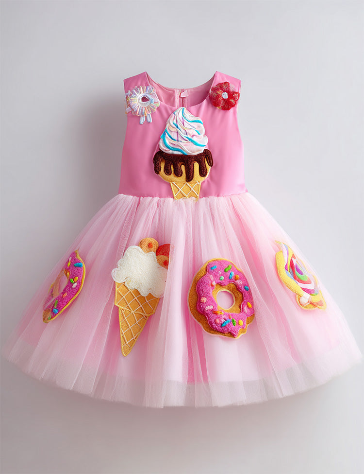Sweet Ice Cream & Donut Tulle Party Dress