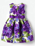 Art Floral Sleeveless Party Dress