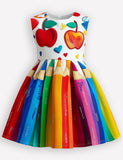 Back to School Apple Pencil Dress
