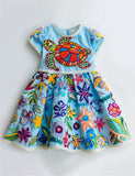 Sea Turtle Vivid Floral Sundress