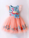 Flamingo Tulle Party Dress