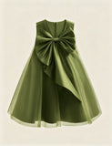 Big Bow Tulle Princess Dress