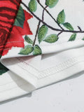 Blomsterprintet langærmet kjole